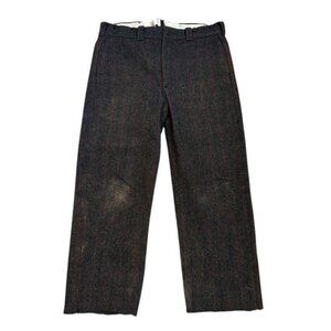 Woolrich Men's 36x28 Vintage Wool Pants Retro Made in USA Hunting Distressed